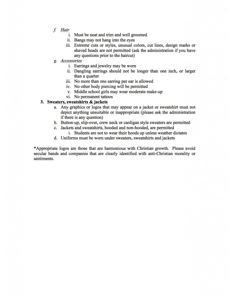 Updated Dress Code Policy Page 3